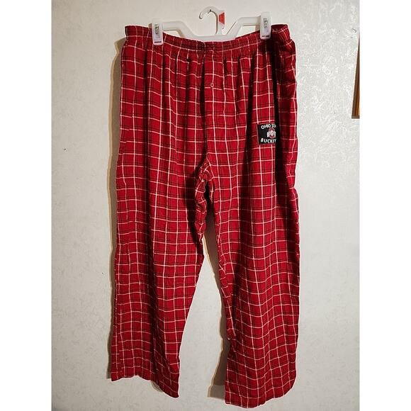Sideline Apparel Sleepwear Mens Lounge Pants Ohio State Buckeyes sz XXL Red - Picture 1 of 4